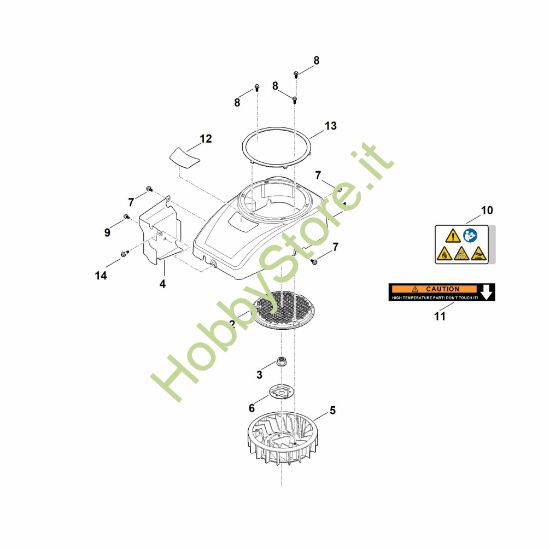 Picture of C - Carenatura ventola EVC 4000.1 (EVC4000-0003)